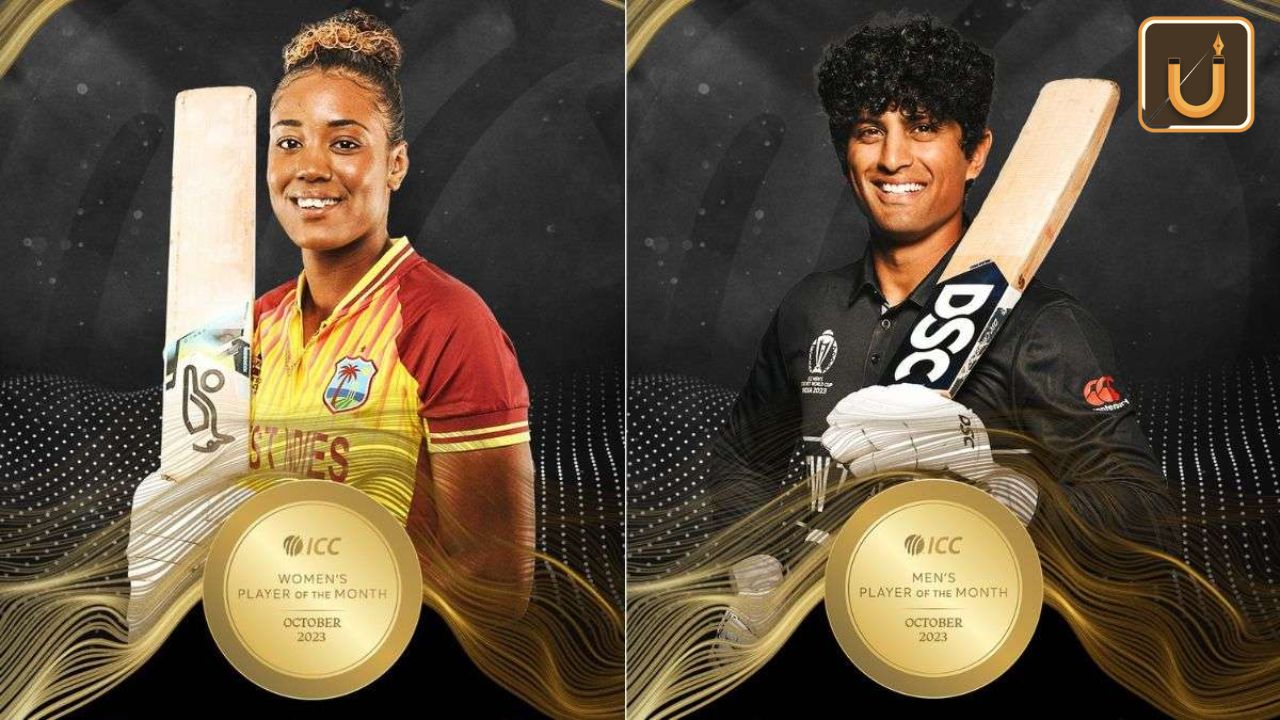 Usthadian Academy / ICC Player of the Month Awards Honor Ravindra and Matthews | 14 nov 2023 Usthadian Academy / ICC Player of the Month Awards Honor Ravindra and Matthews | 14 nov 2023